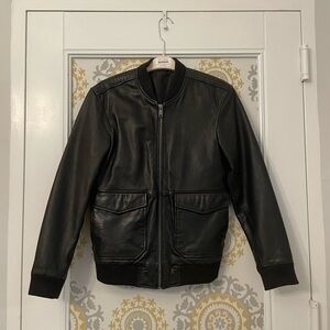 Real leather jacket | Black | Mens Small